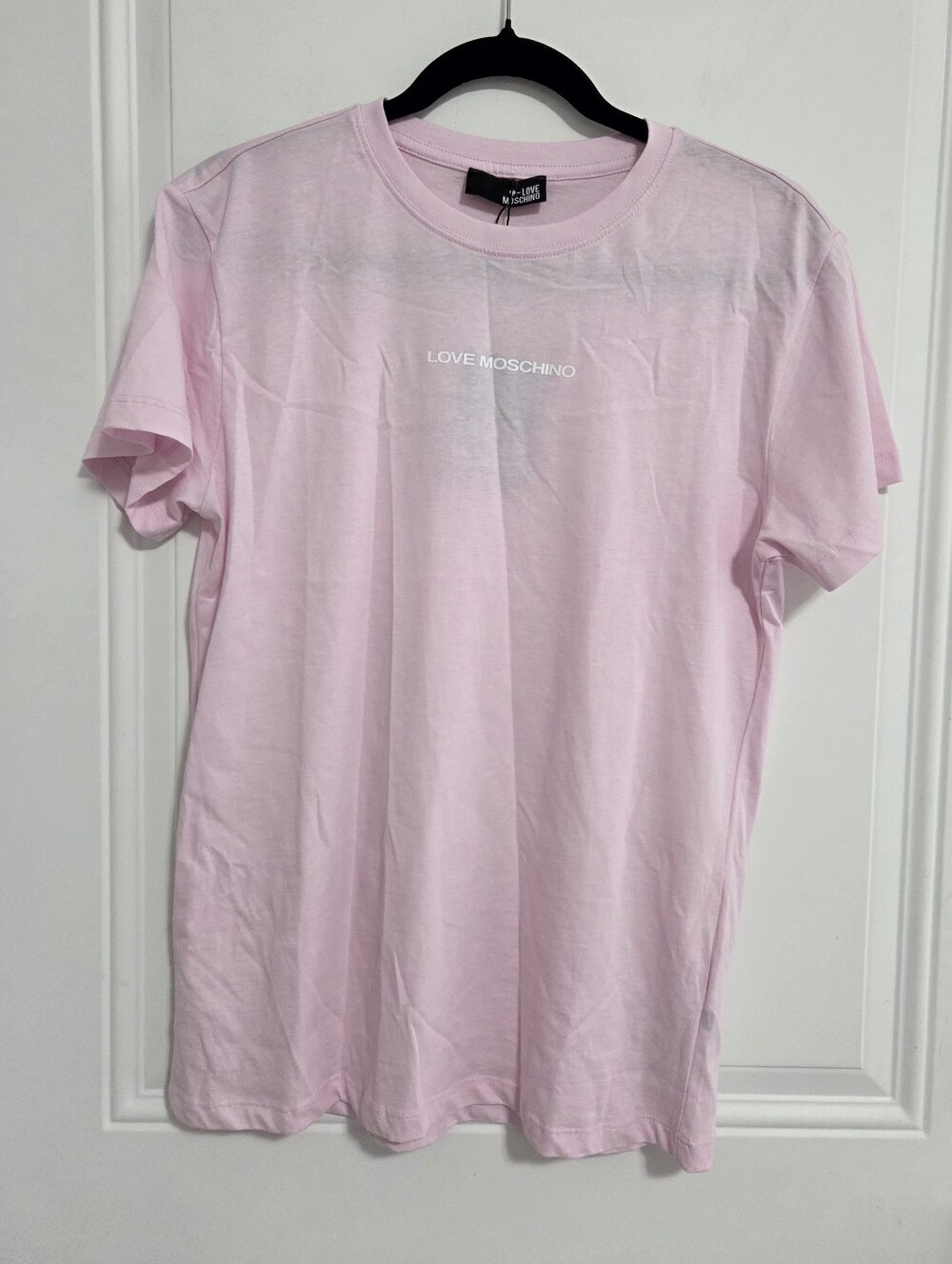 NWT - Love Moschino Women's Logo Short Sleeve Tee - Size L